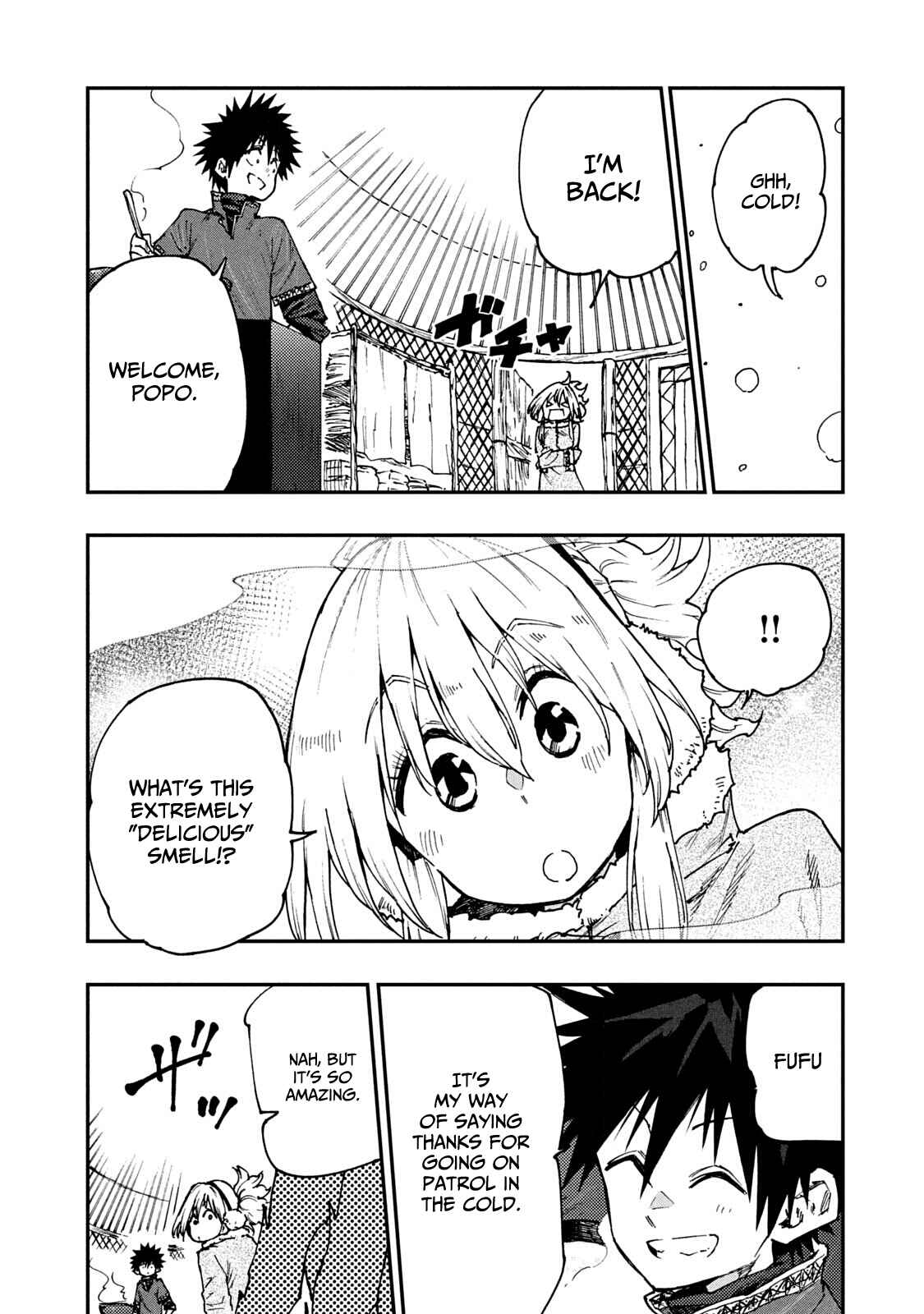Page 3 Chapter 58 Mazumeshi Elf to Yuuboku gurashi
