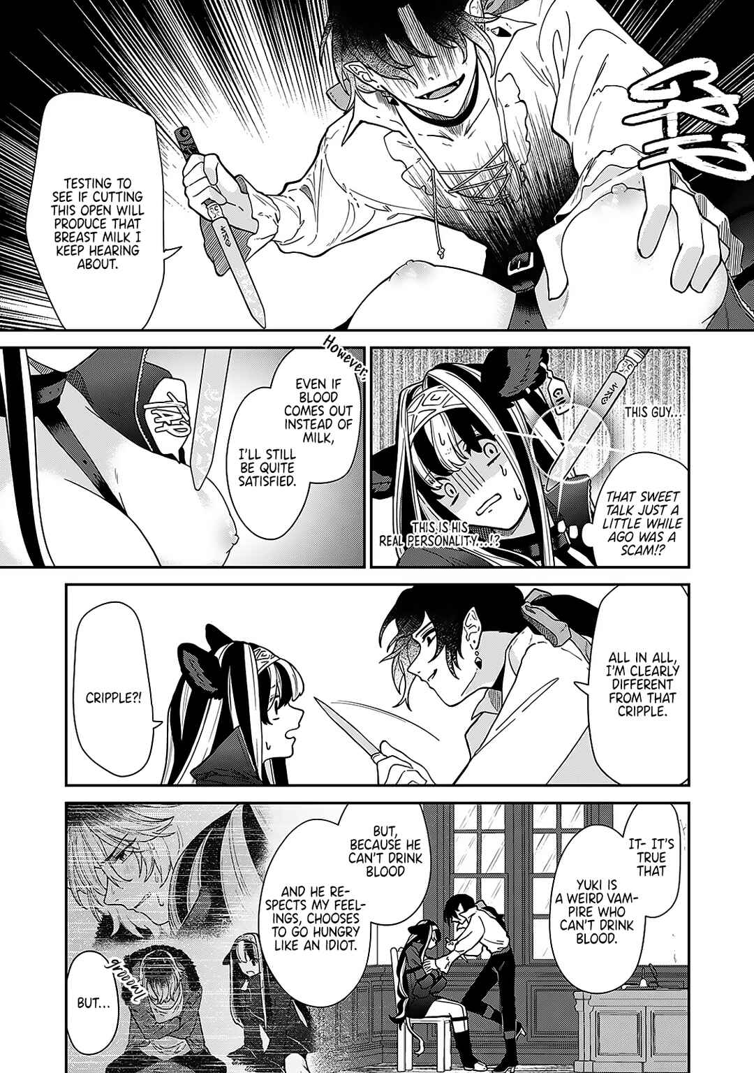 Page 14 Chapter 3 The Virgin Vampire Only Drinks Milk