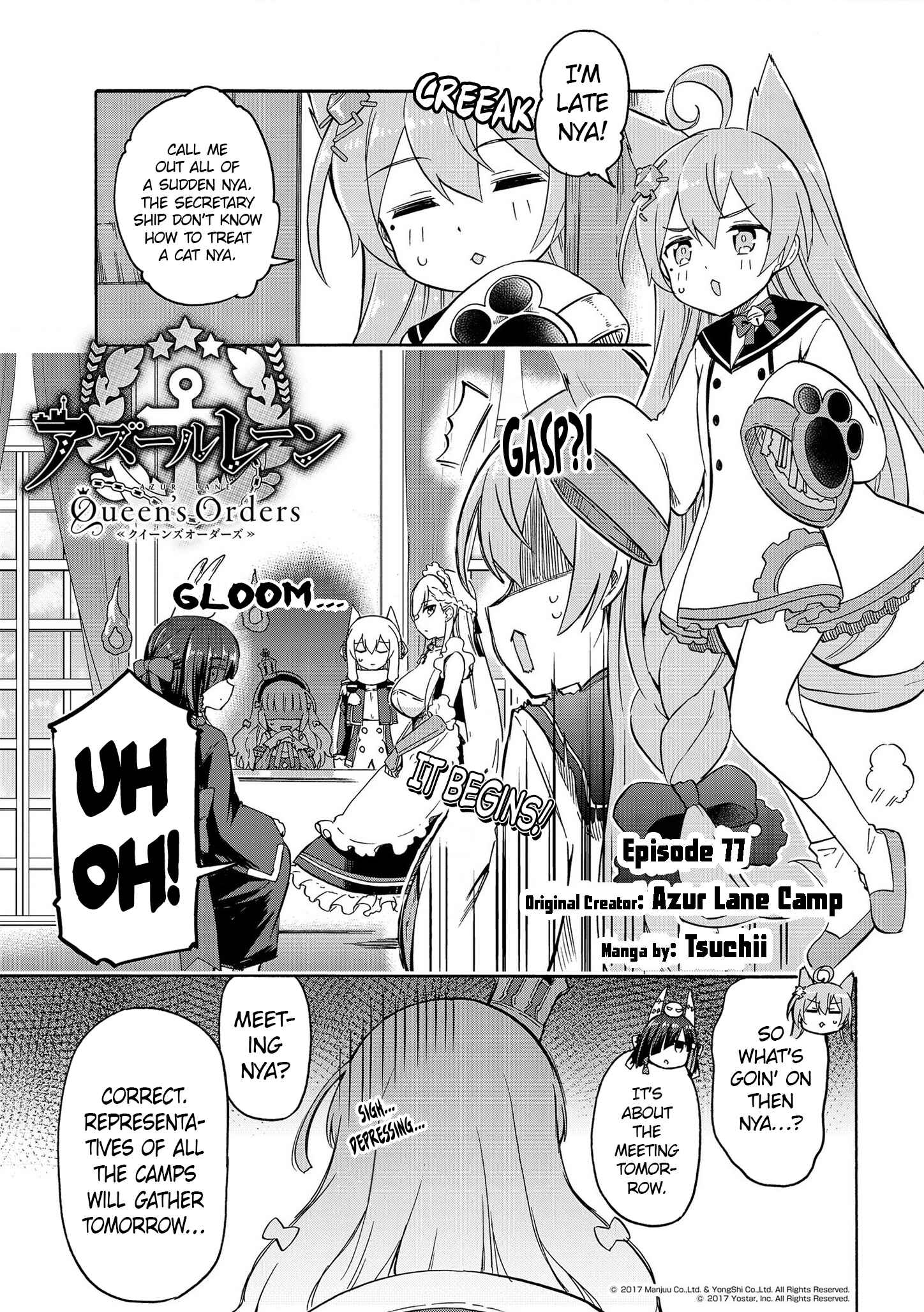 Page 1 Chapter 77 Azur Lane: Queens Orders