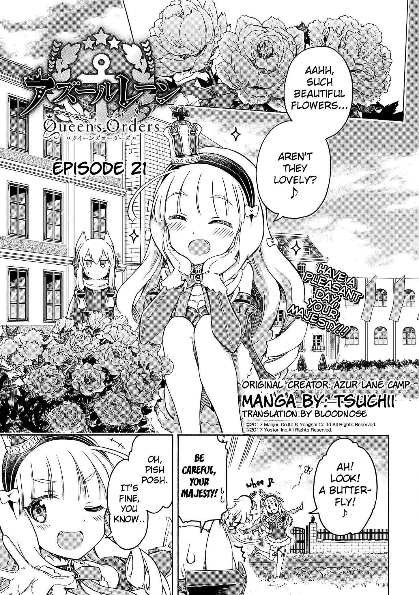 Page 1 Chapter 21 Azur Lane: Queens Orders