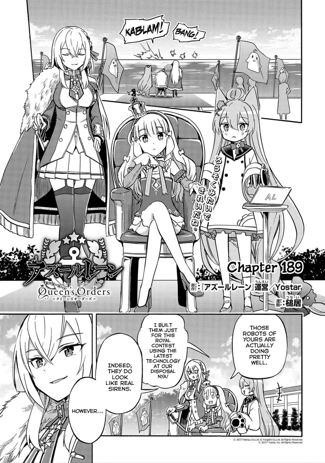 Page 1 Chapter 189 Azur Lane: Queens Orders