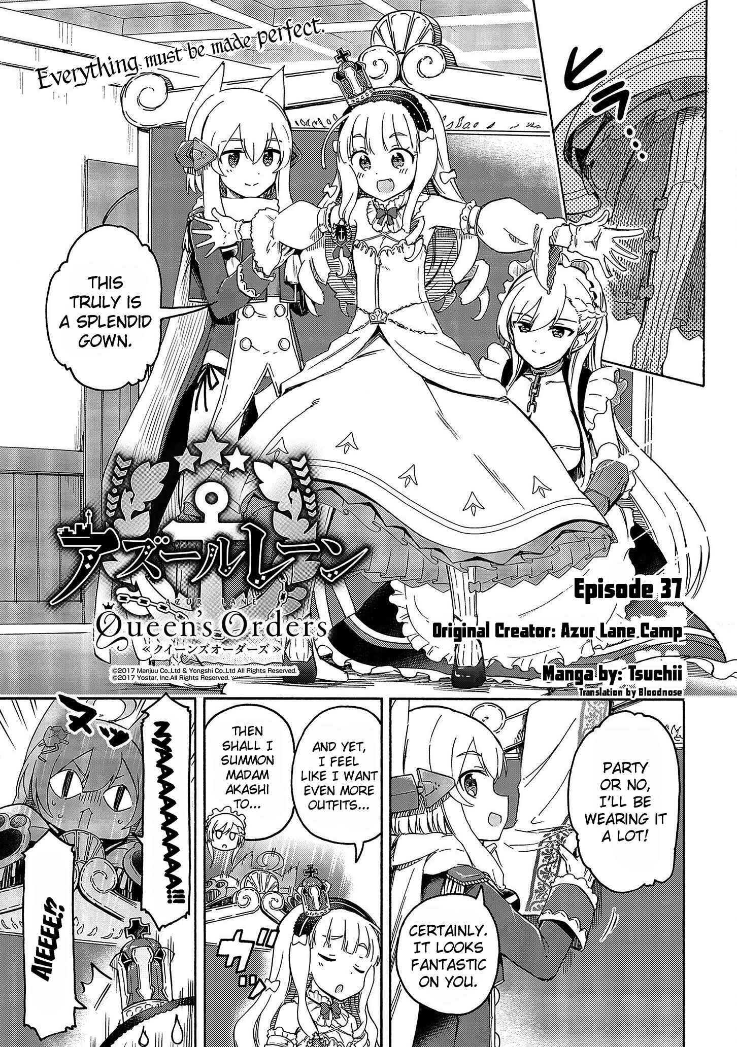 Page 1 Chapter 37 Azur Lane: Queens Orders