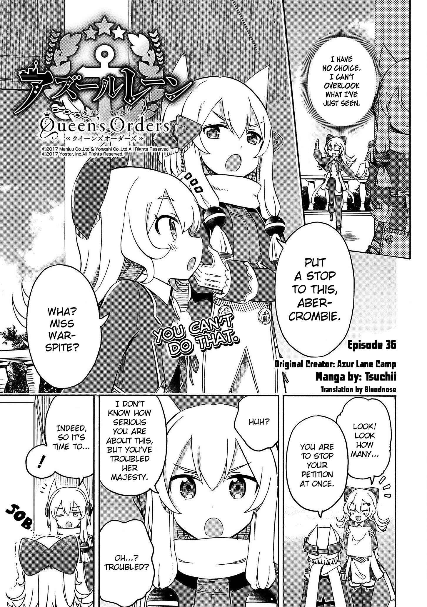 Page 1 Chapter 36 Azur Lane: Queens Orders