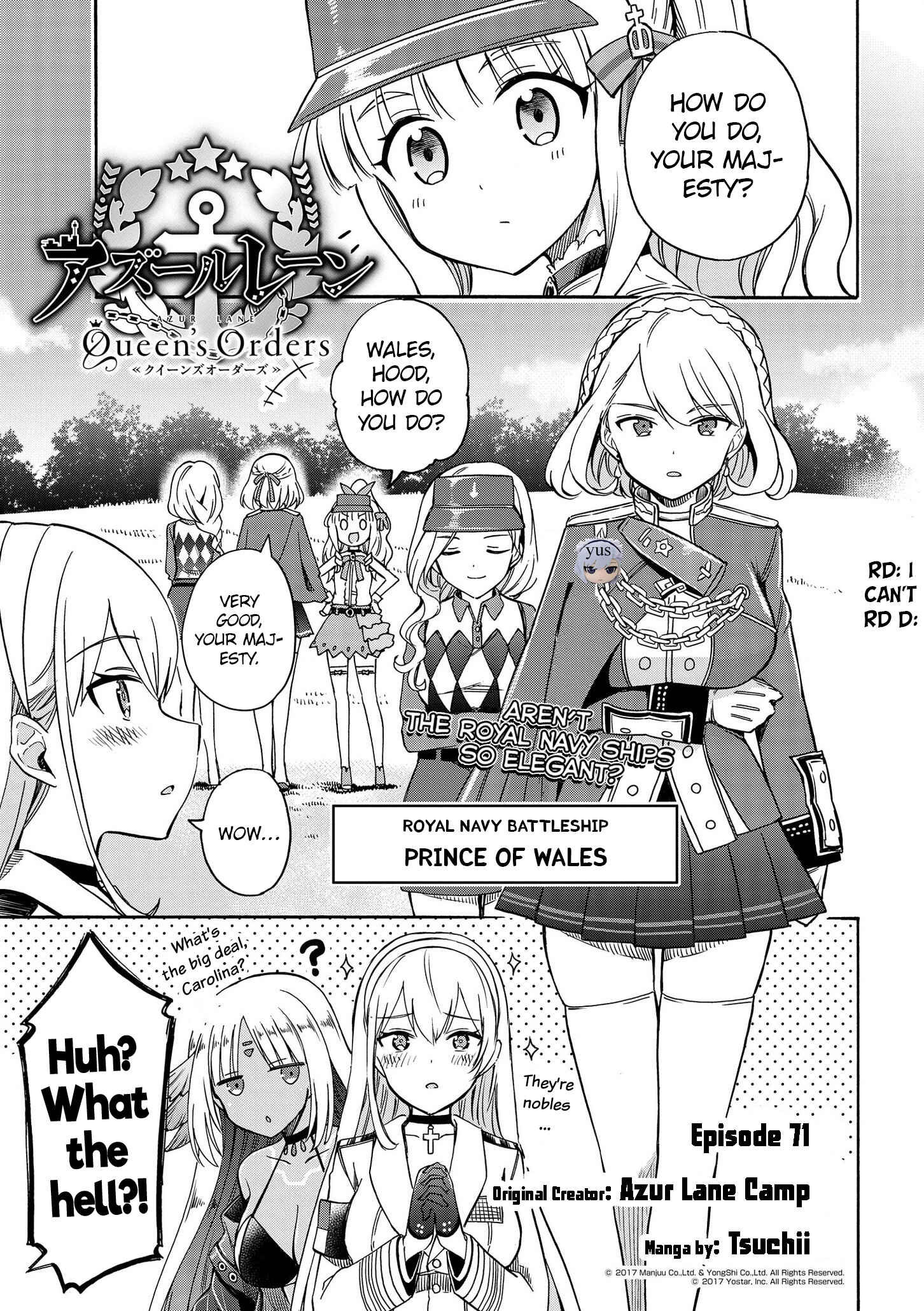 Page 1 Chapter 71 Azur Lane: Queens Orders