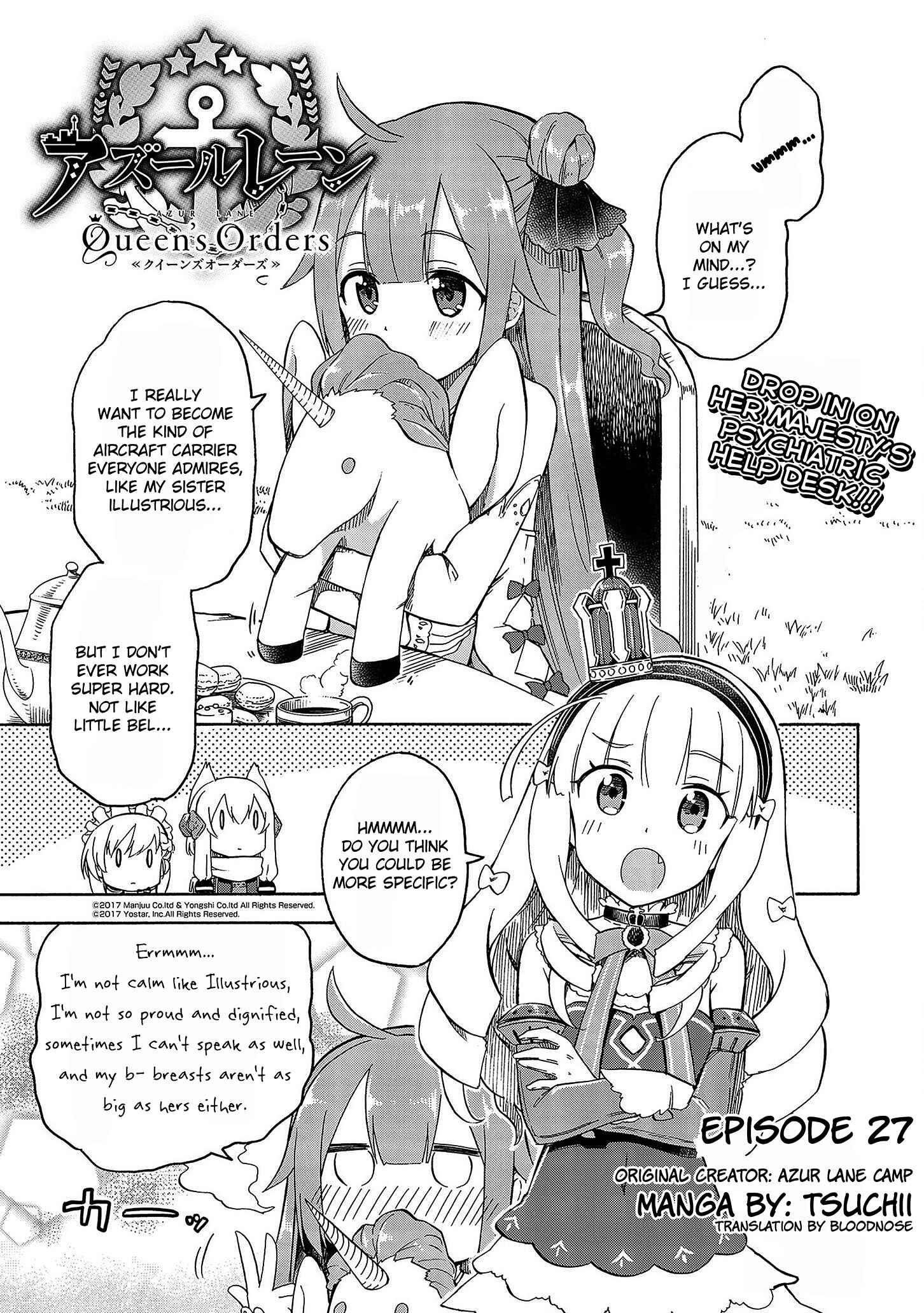 Page 1 Chapter 27 Azur Lane: Queens Orders