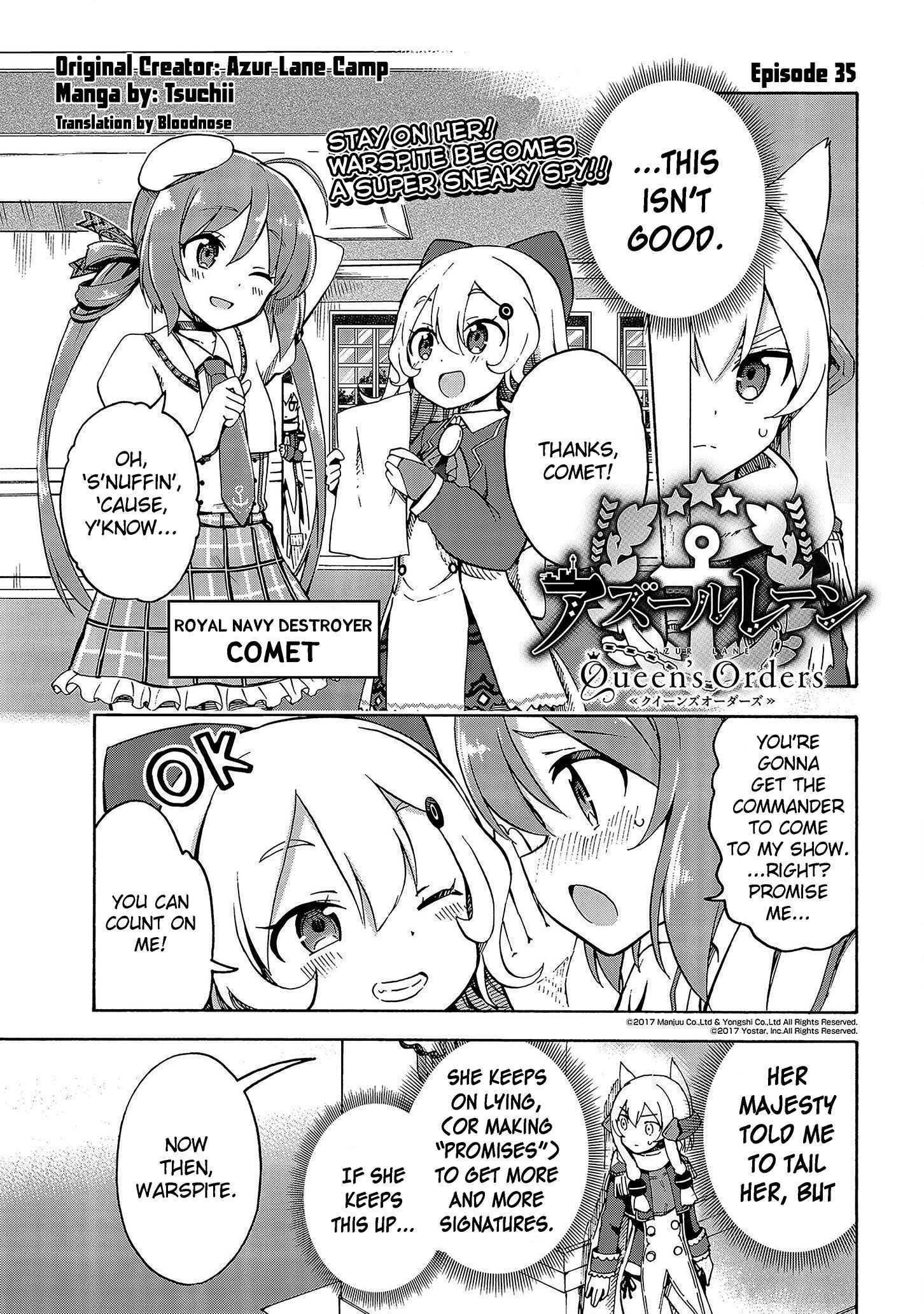 Page 1 Chapter 35 Azur Lane: Queens Orders