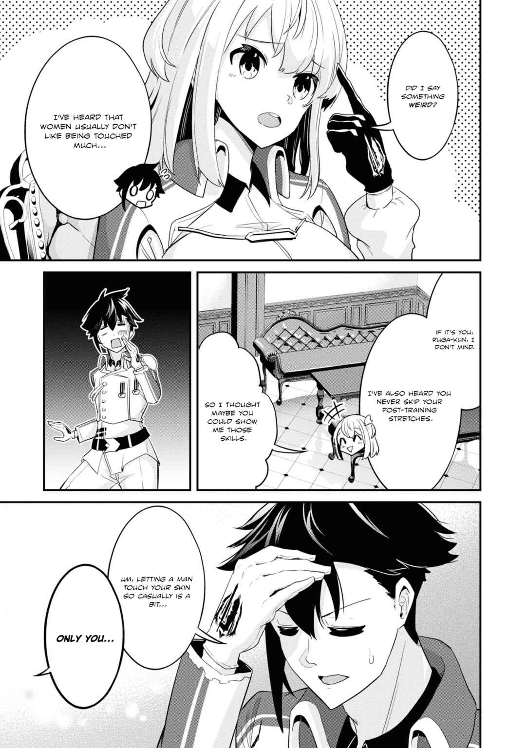 Page 14 Chapter 4 Seikishi ni Natta kedo Danchou no Oppai ga Sugosugite Kokoro ga Kiyomerarenai