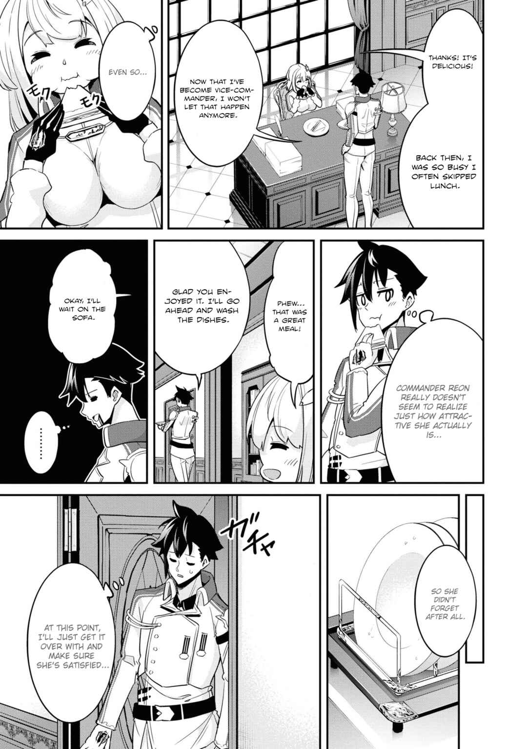 Page 16 Chapter 4 Seikishi ni Natta kedo Danchou no Oppai ga Sugosugite Kokoro ga Kiyomerarenai
