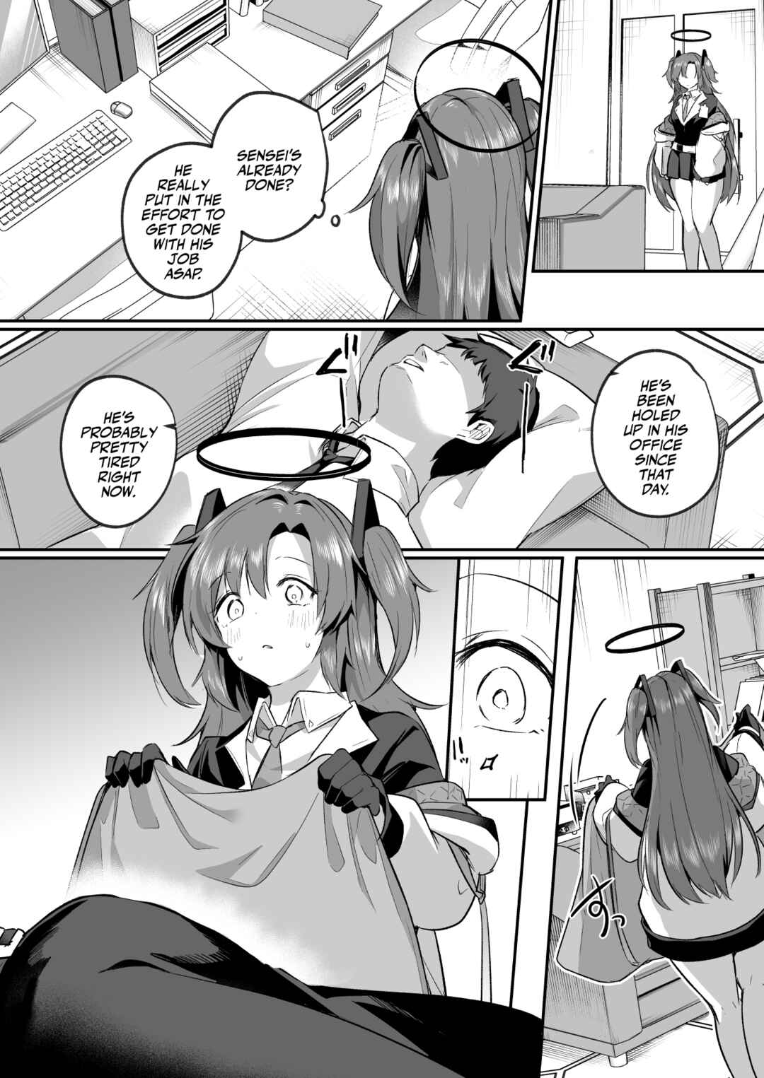 Page 12 Chapter Unknown_aa82 Blue Archive - Muramura ga Osamaranai Yuuka wa Sensei o Osotte Shimaimashita (Doujinshi)