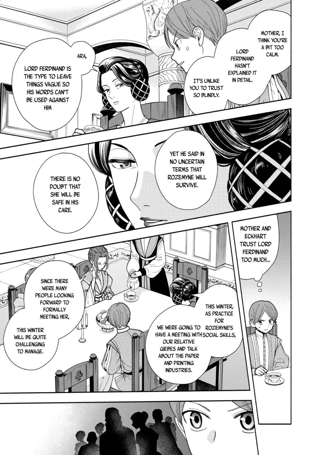 Page 4 Chapter 7.5 Honzuki no Gekokujou: Shisho ni Naru Tame ni wa Shudan o Erandeiraremasen—Dai 4-bu: Kizokuin no Toshokan o Sukuitai!