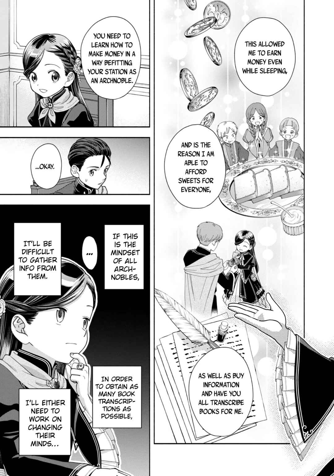 Page 8 Chapter 9 Honzuki no Gekokujou: Shisho ni Naru Tame ni wa Shudan o Erandeiraremasen—Dai 4-bu: Kizokuin no Toshokan o Sukuitai!