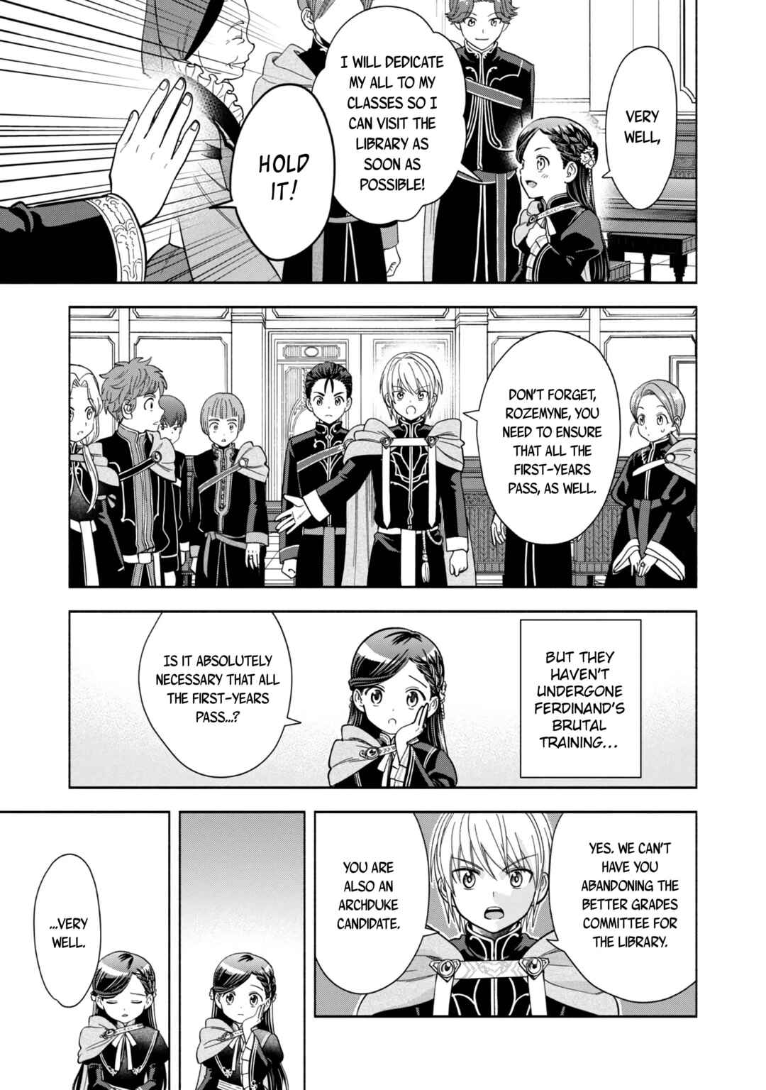 Page 29 Chapter 6 Honzuki no Gekokujou: Shisho ni Naru Tame ni wa Shudan o Erandeiraremasen—Dai 4-bu: Kizokuin no Toshokan o Sukuitai!