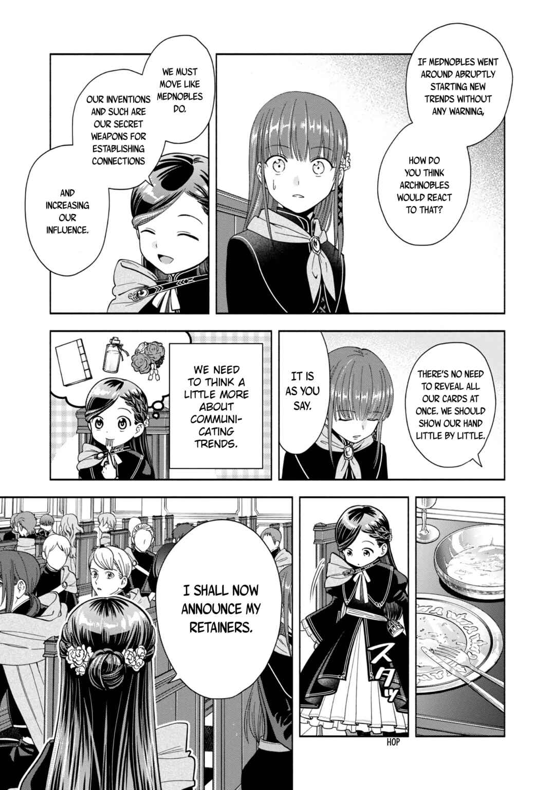 Page 4 Chapter 5 Honzuki no Gekokujou: Shisho ni Naru Tame ni wa Shudan o Erandeiraremasen—Dai 4-bu: Kizokuin no Toshokan o Sukuitai!