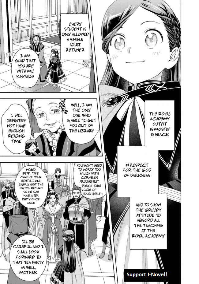 Page 30 Chapter 3 Honzuki no Gekokujou: Shisho ni Naru Tame ni wa Shudan o Erandeiraremasen—Dai 4-bu: Kizokuin no Toshokan o Sukuitai!