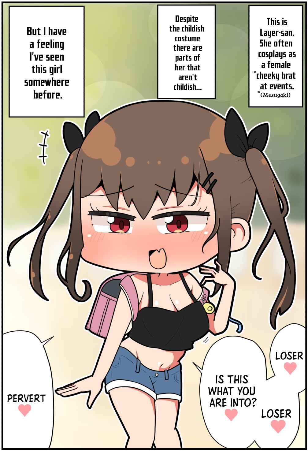 Page 1 Chapter 1 I Feel Like Ive Met That Bratty Cosplayer Somewhere Before