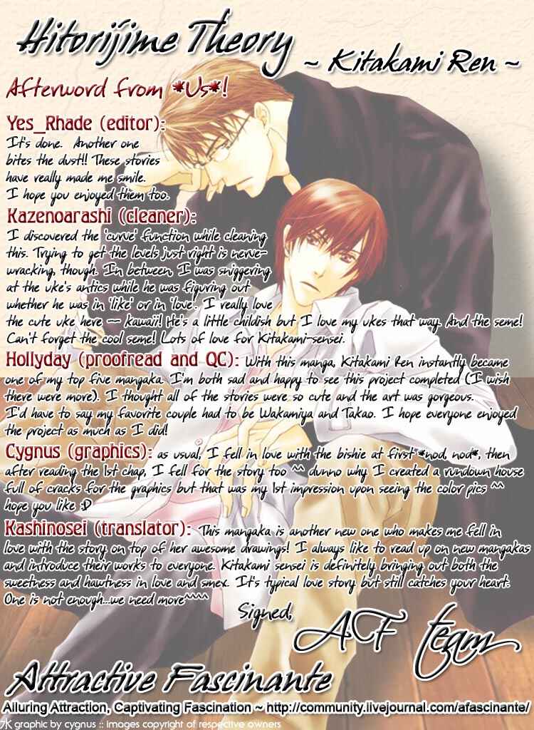 Page 20 Chapter 6 Hitorijime Theory