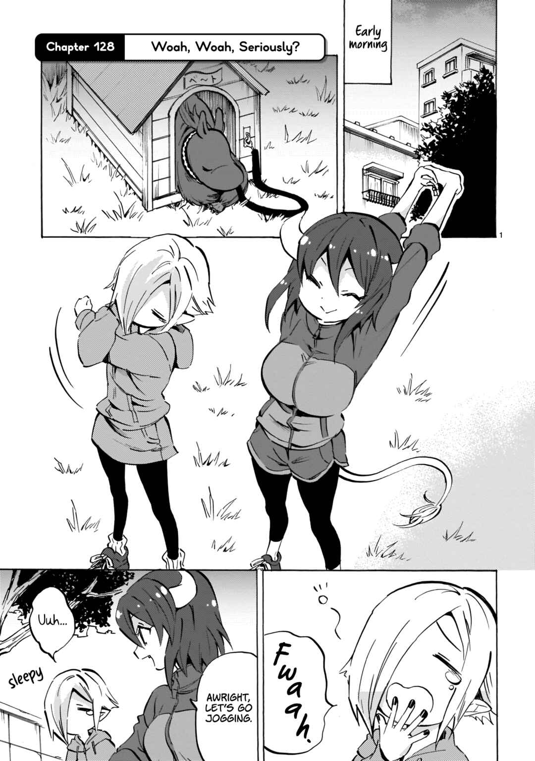 Page 1 Chapter 128 Jashin-chan Dropkick
