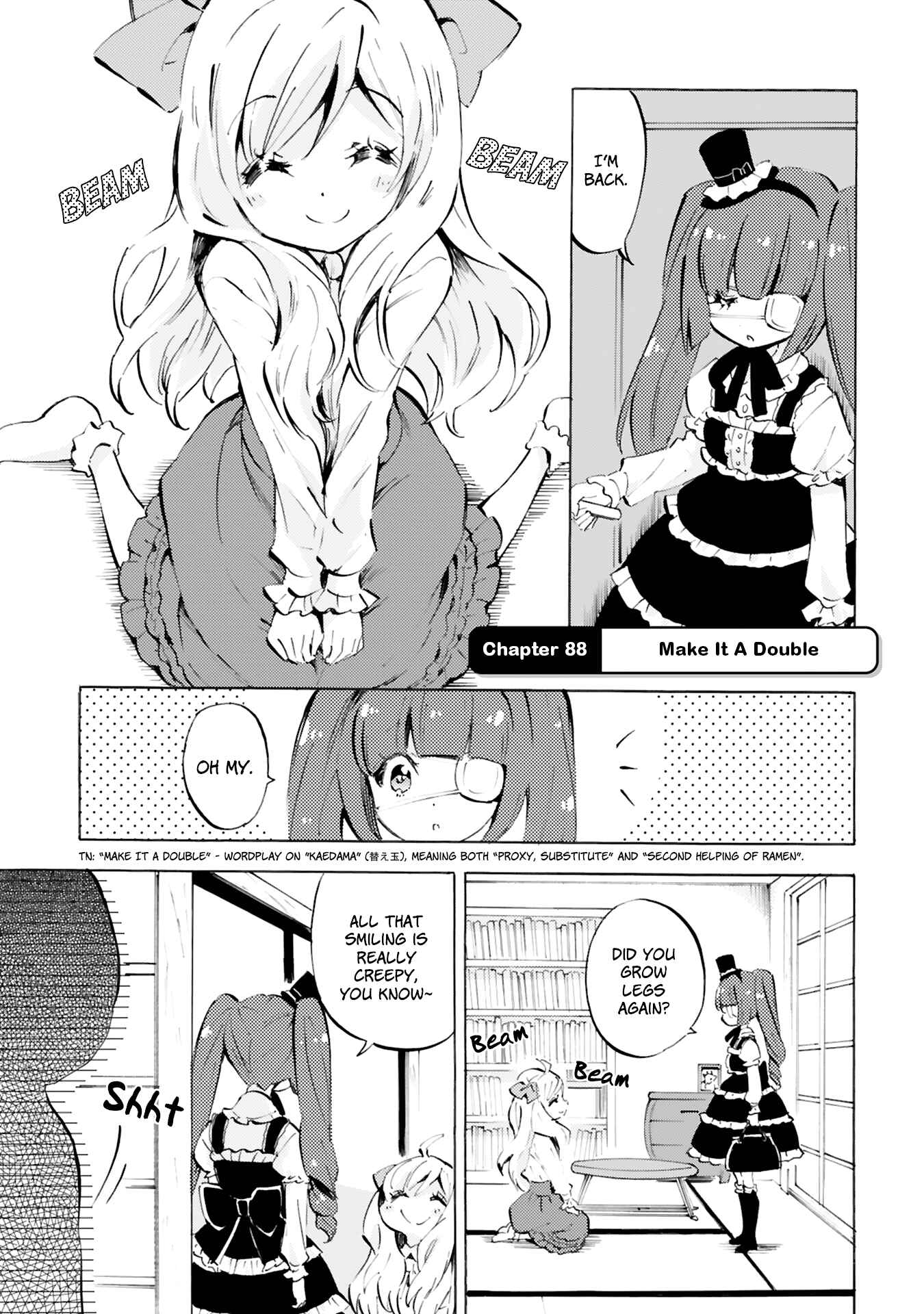 Page 1 Chapter 88 Jashin-chan Dropkick