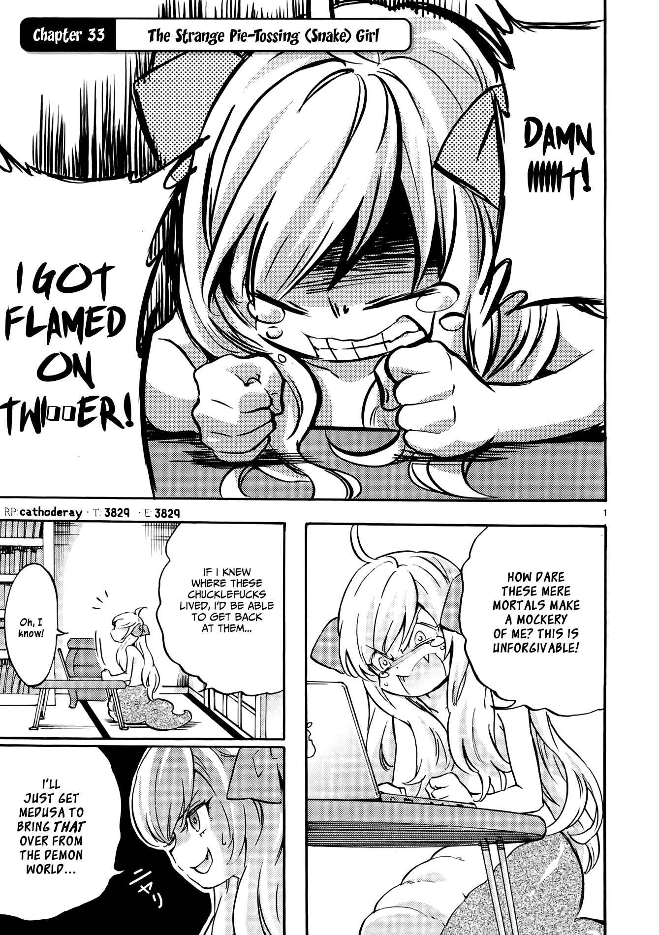 Page 1 Chapter 33 Jashin-chan Dropkick