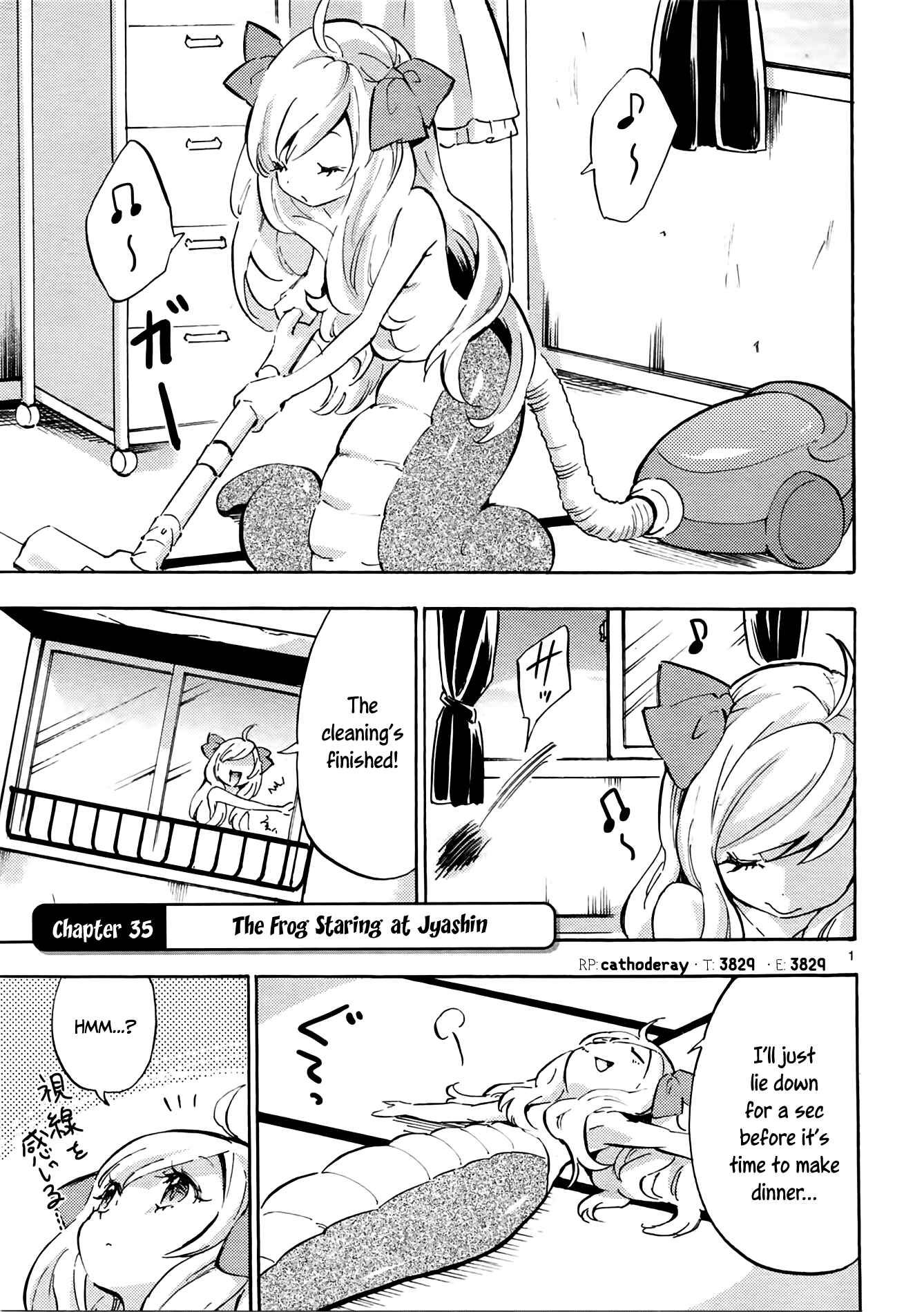 Page 1 Chapter 35 Jashin-chan Dropkick