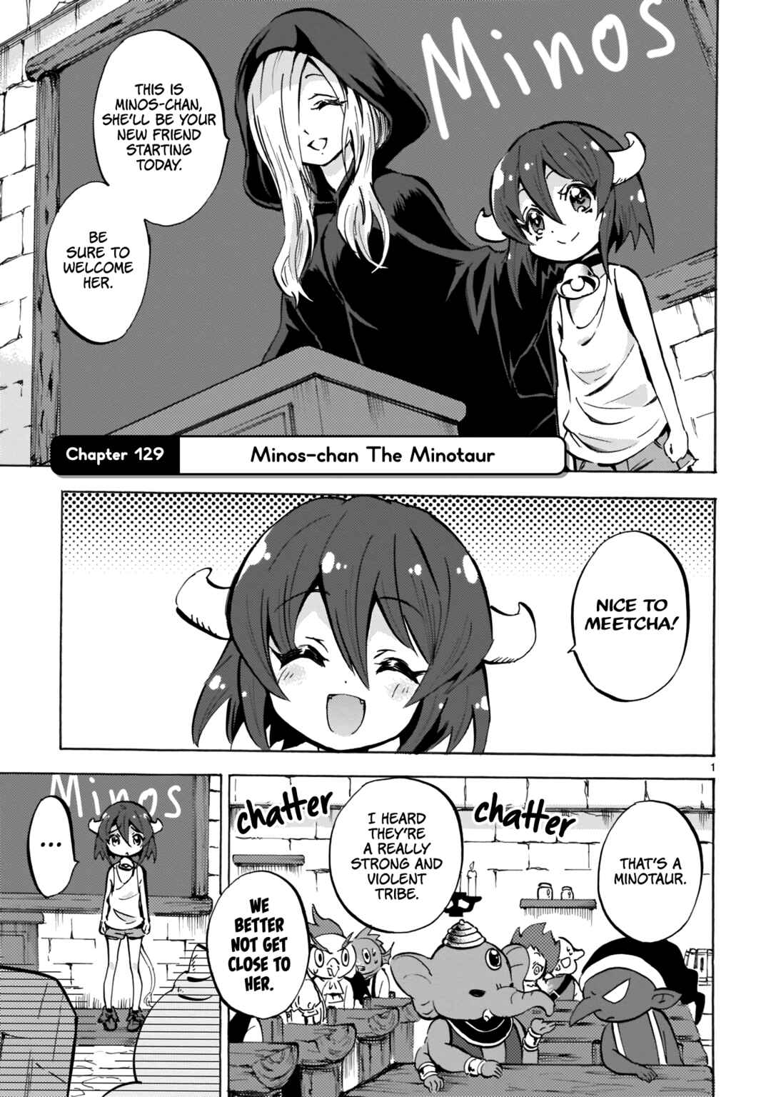 Page 1 Chapter 129 Jashin-chan Dropkick