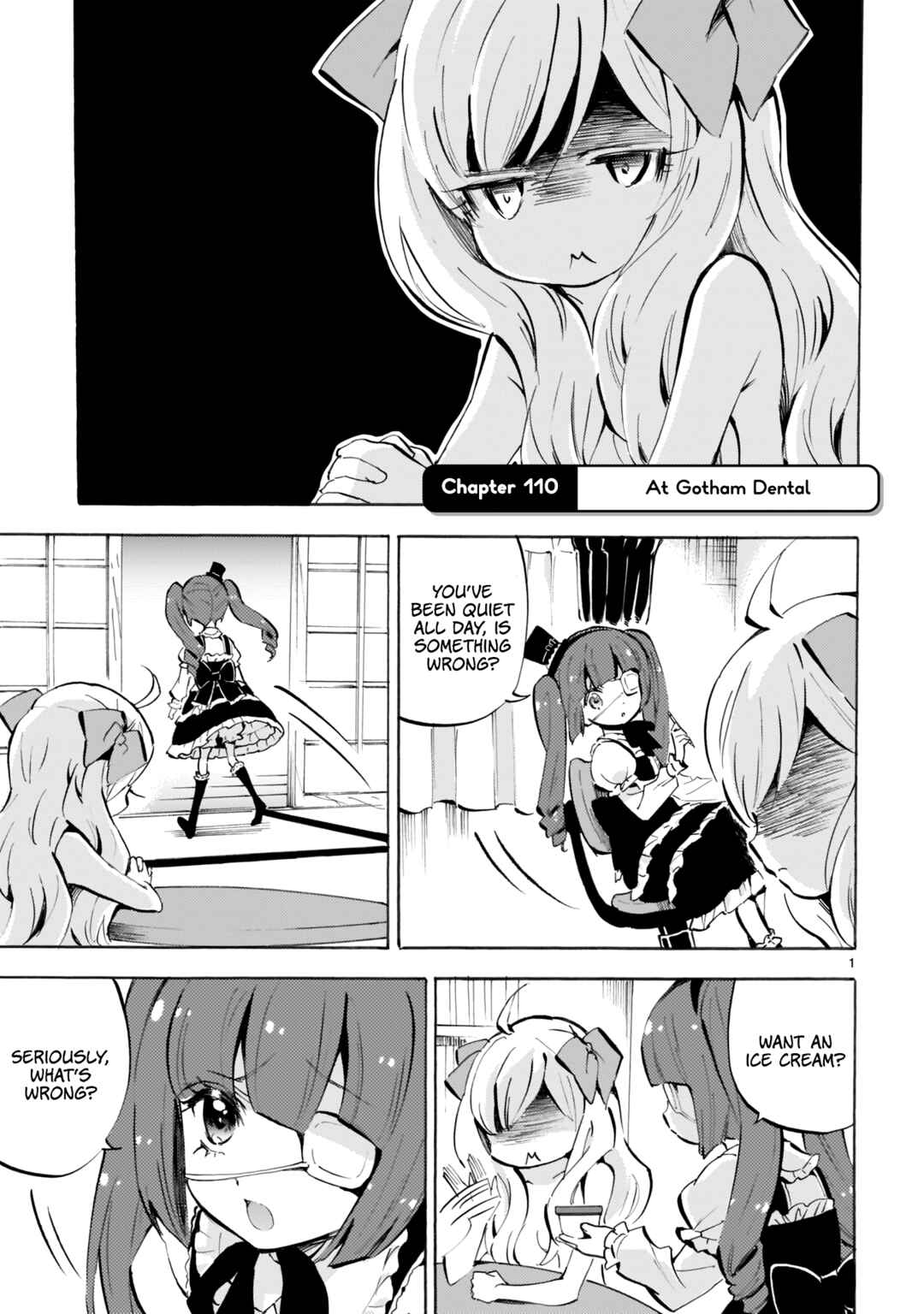 Page 1 Chapter 110 Jashin-chan Dropkick