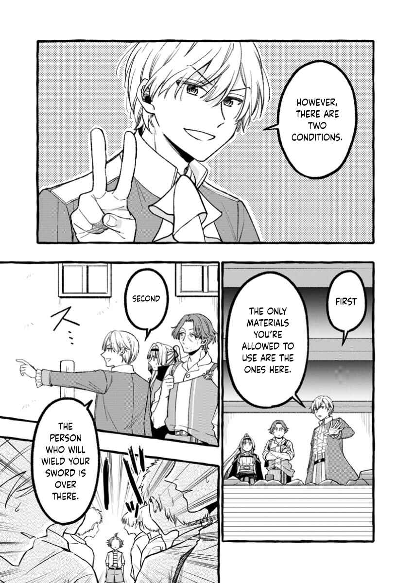 Page 5 Chapter 3.2 Tsuihou Sareta Ossan Kajishi, Nazeka Densetsu no Daimyouko ni Naru ~Mukashi Omocha no Buki o Tsukutteageta Kodomotachi ga Zenin Eiyuu ni Natteita~