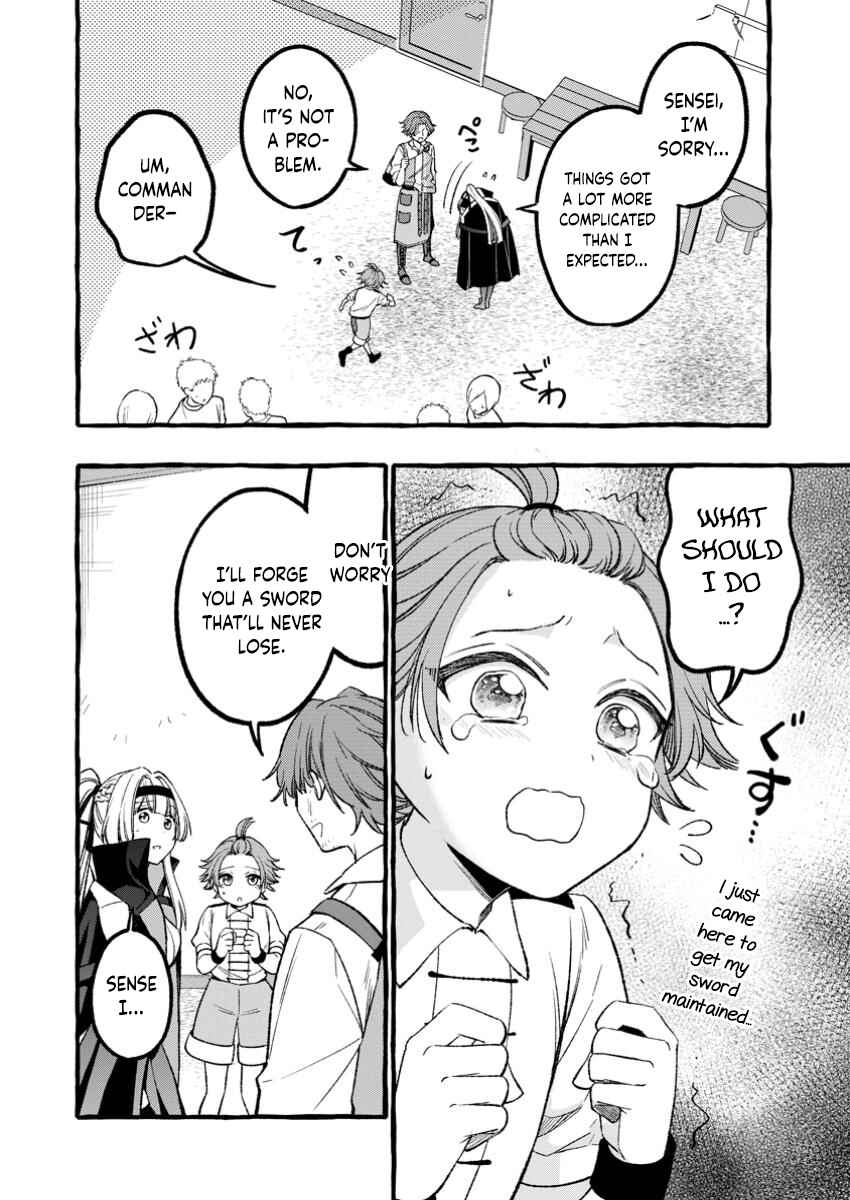 Page 8 Chapter 3.2 Tsuihou Sareta Ossan Kajishi, Nazeka Densetsu no Daimyouko ni Naru ~Mukashi Omocha no Buki o Tsukutteageta Kodomotachi ga Zenin Eiyuu ni Natteita~