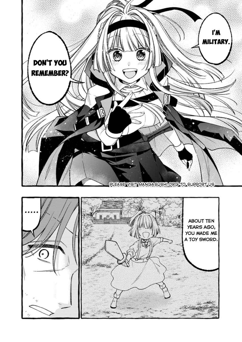Page 19 Chapter 1 Tsuihou Sareta Ossan Kajishi, Nazeka Densetsu no Daimyouko ni Naru ~Mukashi Omocha no Buki o Tsukutteageta Kodomotachi ga Zenin Eiyuu ni Natteita~