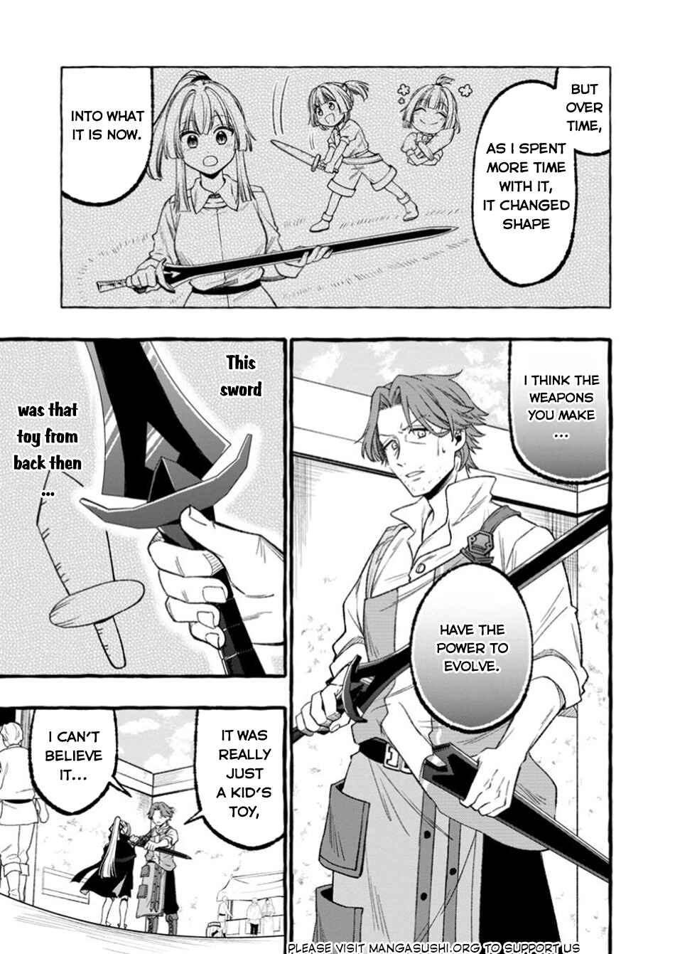 Page 24 Chapter 1 Tsuihou Sareta Ossan Kajishi, Nazeka Densetsu no Daimyouko ni Naru ~Mukashi Omocha no Buki o Tsukutteageta Kodomotachi ga Zenin Eiyuu ni Natteita~