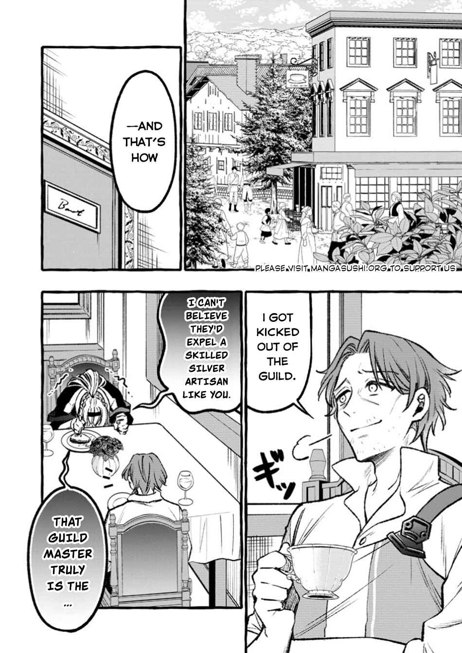 Page 11 Chapter 2.2 Tsuihou Sareta Ossan Kajishi, Nazeka Densetsu no Daimyouko ni Naru ~Mukashi Omocha no Buki o Tsukutteageta Kodomotachi ga Zenin Eiyuu ni Natteita~