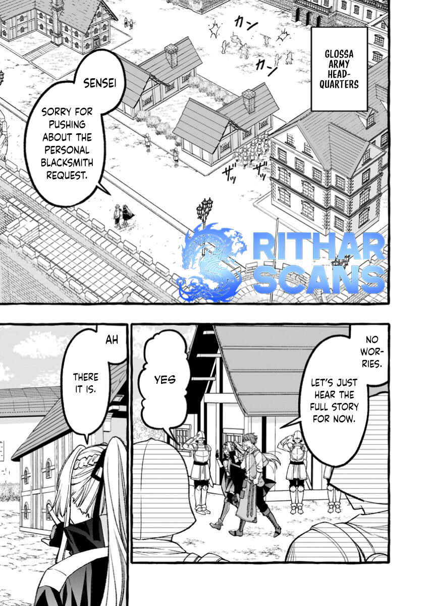 Page 1 Chapter 3.1 Tsuihou Sareta Ossan Kajishi, Nazeka Densetsu no Daimyouko ni Naru ~Mukashi Omocha no Buki o Tsukutteageta Kodomotachi ga Zenin Eiyuu ni Natteita~