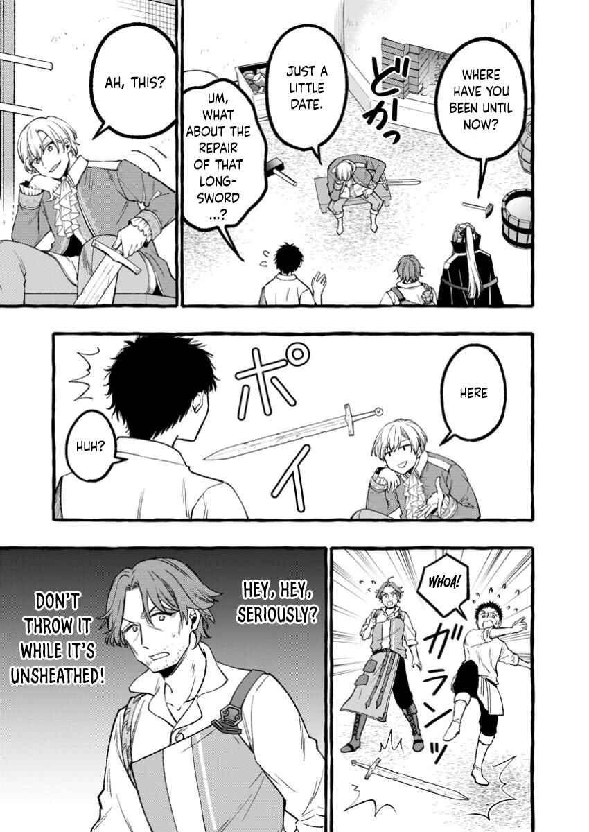 Page 9 Chapter 3.1 Tsuihou Sareta Ossan Kajishi, Nazeka Densetsu no Daimyouko ni Naru ~Mukashi Omocha no Buki o Tsukutteageta Kodomotachi ga Zenin Eiyuu ni Natteita~