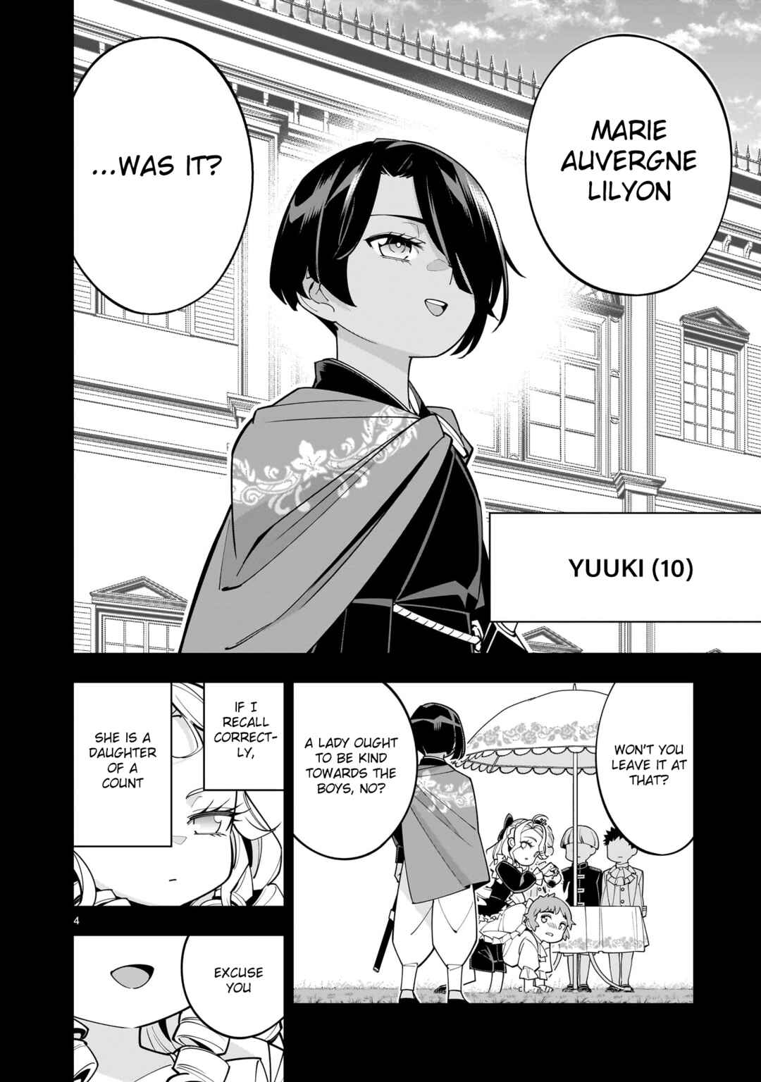 Page 4 Chapter 3 The Death Defying Princess Creates a Yuri Harem to Survive