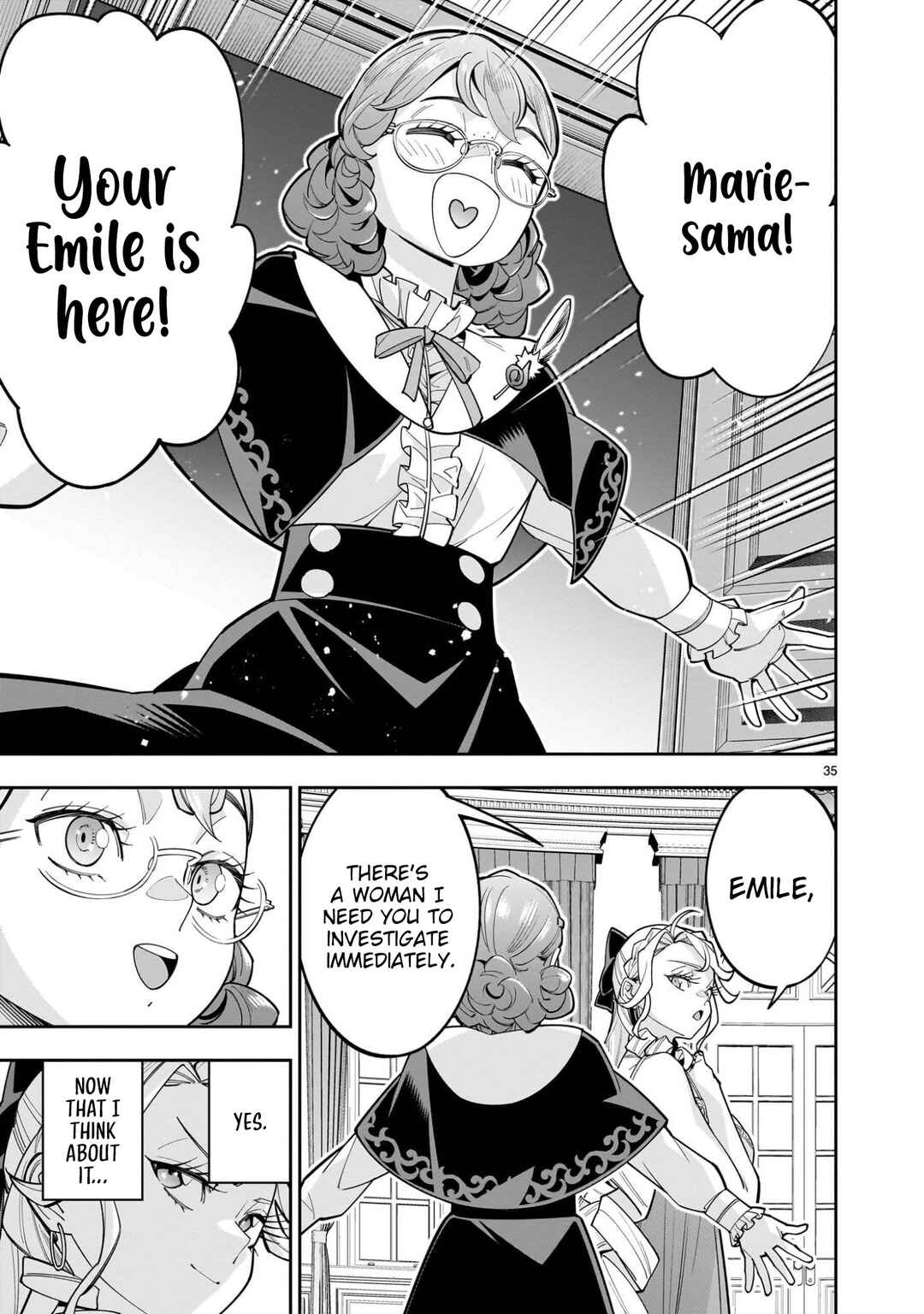 Page 35 Chapter 11 The Death Defying Princess Creates a Yuri Harem to Survive