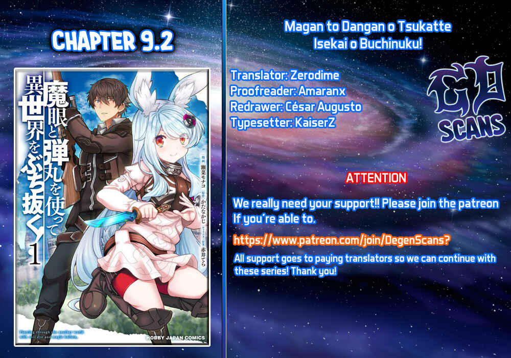 Page 1 Chapter 9.2 Magan to Dangan wo Tsukatte Isekai wo Buchinuku!