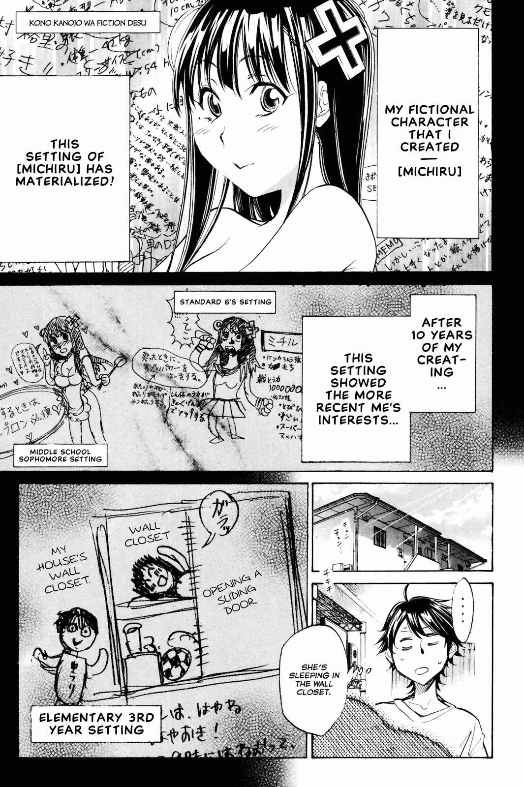 Page 1 Chapter 4 Kono Kanojo wa Fiction desu.